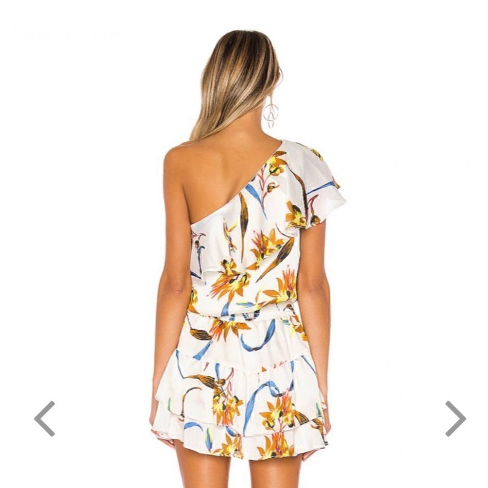 REVOLVE Krisa One Shoulder Bloom Mini Dress - Picture 2 of 3